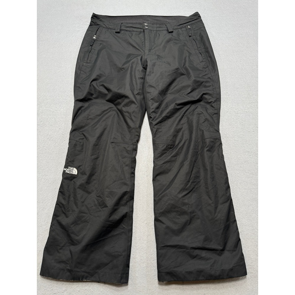 The North Face Snow Pants Women's XL Black Nylon Lined HyVent Insulated Gorpcore